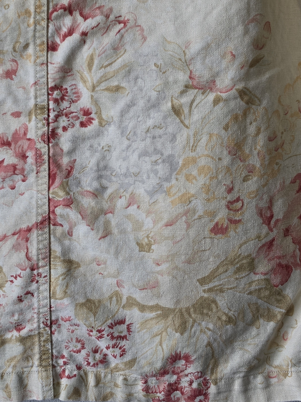 90's Vintage Lauren Ralph Lauren Lenin/Cotton Cream Jacket Floral Print Size M - Picture 8 of 12